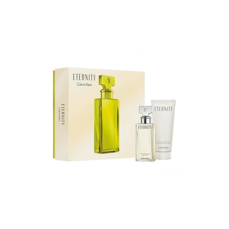 Eternity 2 Pcs Set Women: 1.7 Eau De Parfum Spray + 3.4 Body Lotion