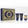 Versace Dylan Blue 3 Pcs Set For Women: 1.7 Eau De Parfum Spray (Hard Box)