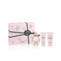Flowerbomb V&R 3 Pcs Set: 3.4 Eau De Parfum Spray Plus 1.7 Shower Gel Plus 1.7 Body Cream (Hard Box)