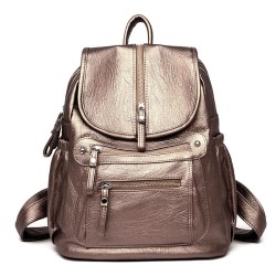 2023 New Crossborder Korean Version Trendy Fashionable Casual Womens Bag Large Capacity School Bag Simple Travel Backpack Bag